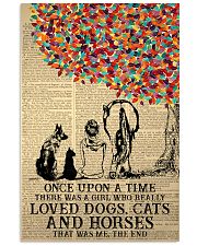 Once Upon A Time Girl Dogs Cats Horses 24x36 Poster front