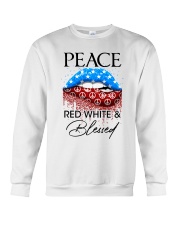 Red White and Blessed Crewneck Sweatshirt tile