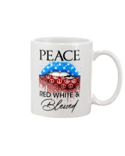 Red White and Blessed Mug tile