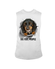 Dachshund Six feet people Sleeveless Tee tile