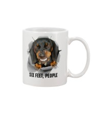 Dachshund Six feet people Mug tile