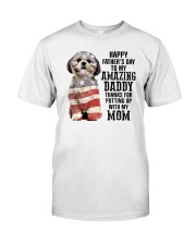 Shihtzu Happy father day to amazing daddy Premium Fit Mens Tee tile