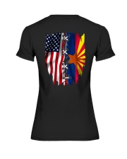 Arizona Amercia Flag 4th Of July Premium Fit Ladies Tee tile