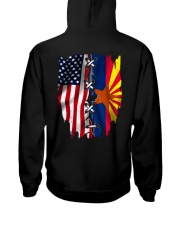 Arizona Amercia Flag 4th Of July Hooded Sweatshirt tile