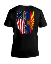 Arizona Amercia Flag 4th Of July V-Neck T-Shirt tile