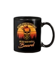 Beard Never Underestimate An Old Man Sunset Mug tile
