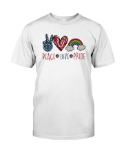 Peace Love Pride Classic T-Shirt tile