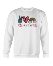 Peace Love Pride Crewneck Sweatshirt tile