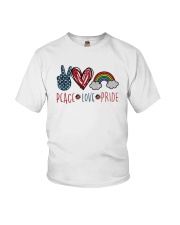 Peace Love Pride Youth T-Shirt tile