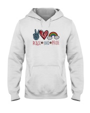 Peace Love Pride Hooded Sweatshirt tile
