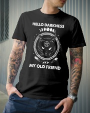 Cat Hello Darkness My Old Friend Classic T-Shirt lifestyle-mens-crewneck-front-6