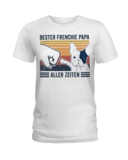 French Bulldog Best Dad Ever Ladies T-Shirt tile