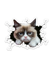 grumpy cat breaking glass Sticker - Single (Vertical) front
