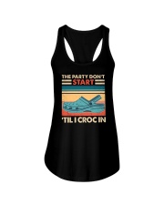 Crocs The Party Don't Start 'Til I Croc In Ladies Flowy Tank tile