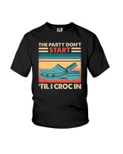 Crocs The Party Don't Start 'Til I Croc In Youth T-Shirt tile