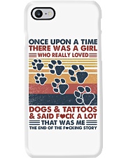 Once Upon A Time Girl Loved Dogs and Tattoos Phone Case tile