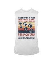 Once Upon A Time Girl Loved Dogs and Tattoos Sleeveless Tee tile