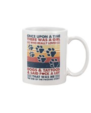 Once Upon A Time Girl Loved Dogs and Tattoos Mug tile