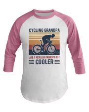 Cycling Grandpa like a regular grandpa but cooler Baseball Tee tile