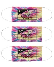 Bicycle day 1943 tie dye Cloth Face Mask - 3 Pack front