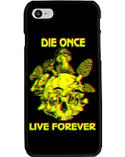 Die once Live forever mushroom Phone Case tile