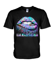 Mushroom High Maintenance V-Neck T-Shirt tile