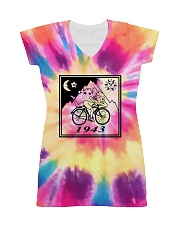 1943 Hofmann Bicycle Day Take A Trip All-Over Dress tile