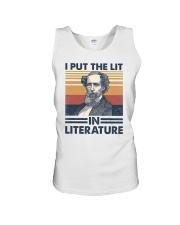 I Put The Lit In Literature Charles Dickens Unisex Tank tile