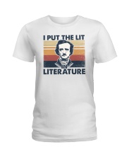 I Put The Lit In Literature Ladies T-Shirt tile