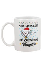 Merry christmas dad from your swimming champion Mug back