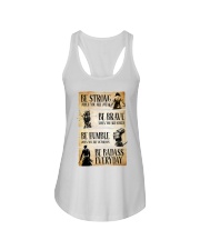 Samurai Be Strong Be Brave Be Humble Be Badass Ladies Flowy Tank tile