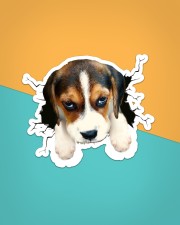 Funny beagle breaking glass Sticker - Single (Vertical) aos-sticker-single-vertical-lifestyle-front-02