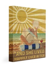 Reading And She Lived Happily Ever After 11x14 Gallery Wrapped Canvas Prints front