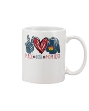 LGBTQ Peace Love Hugs Mug tile