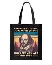 I Would Challenge You To a Battle of Wits Tote Bag tile