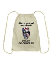 Shes a good girl Loves her mama Loves Jesus And A Drawstring Bag tile