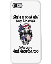 Shes a good girl Loves her mama Loves Jesus And A Phone Case tile