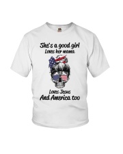 Shes a good girl Loves her mama Loves Jesus And A Youth T-Shirt tile