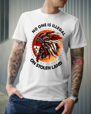 Native American No One Is Illegal On Stolen Land Classic T-Shirt lifestyle-mens-crewneck-front-6