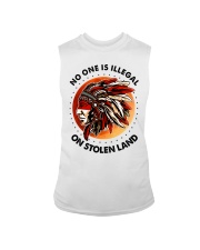 Native American No One Is Illegal On Stolen Land Sleeveless Tee tile