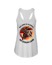 Native American No One Is Illegal On Stolen Land Ladies Flowy Tank tile