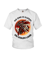 Native American No One Is Illegal On Stolen Land Youth T-Shirt tile