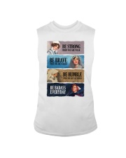 Nurse Be Strong Be Brave Be Humble Be Badass Sleeveless Tee tile