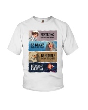 Nurse Be Strong Be Brave Be Humble Be Badass Youth T-Shirt tile