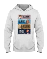 Nurse Be Strong Be Brave Be Humble Be Badass Hooded Sweatshirt front