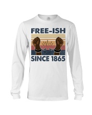 My relationship with whiskey is on the rocks Long Sleeve Tee tile