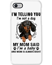 Dog telling you i'm not a dog Phone Case tile