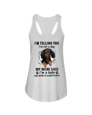 Dog telling you i'm not a dog Ladies Flowy Tank tile