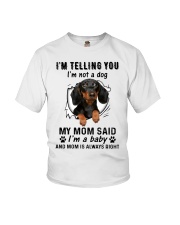 Dog telling you i'm not a dog Youth T-Shirt tile