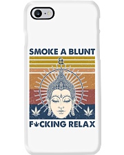 Smoke a blunt and Fcking relax Phone Case tile